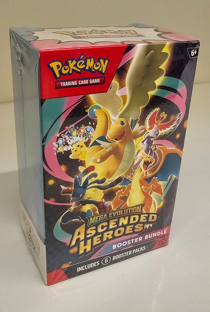 Pokémon Ascended Heroes 6-Pack Booster Bundle – Engelsk (lett emballasjeskade)